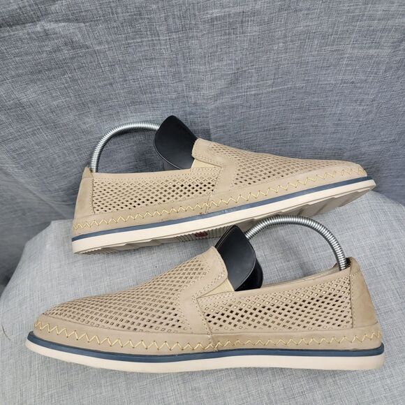 Pikolinos Mens Linares Loafer Shoes Nubuck Khaki Perforated SZ 42 UR 8.5 -- 9 US main image 5